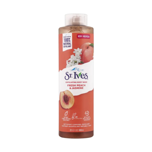 St.Ives Exfoliating Fresh Peach & Jasmine Body Wash 650ml