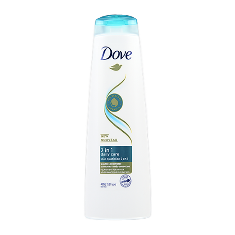 Dove New Nouveau 2 In1 Daily Care Soin Quotidien 2 in 1 Shampoo & Conditioner 400ml