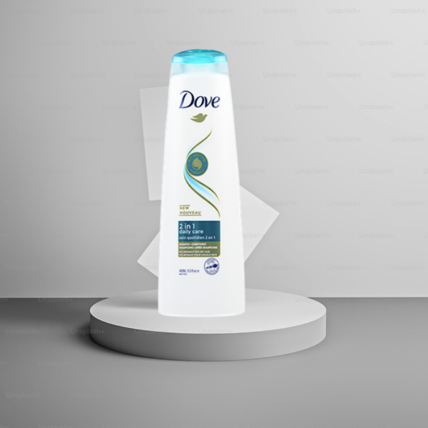 Dove New Nouveau 2 In1 Daily Care Soin Quotidien 2 in 1 Shampoo & Conditioner 400ml - Image 2